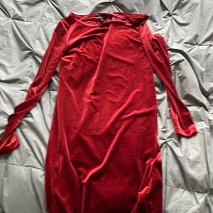 Red Velour Dress